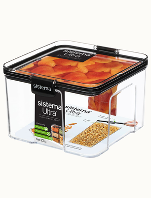 Sistema ultra tritan square large 1,4l (8), Black, medium