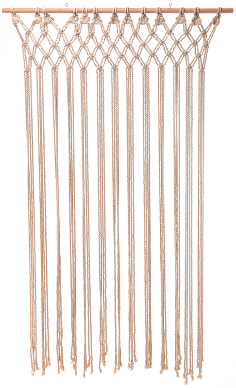 Door curtain macrame 90x180cm, , medium-null