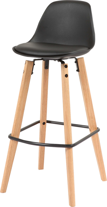 Bora bar stool seat - blacκ, , medium image number null