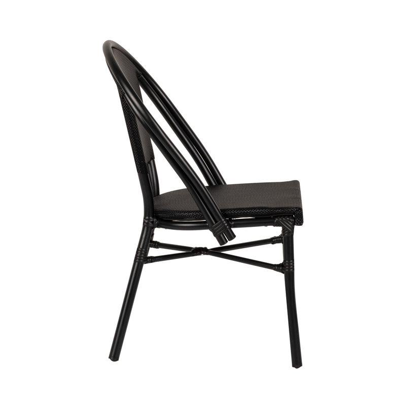 Dalila chair black aluminum/fabric 50x56x86cm, , medium image number null