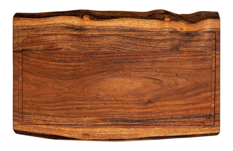 Forged cutting board large natural acacia (55x35x3.5cm), , medium image number null