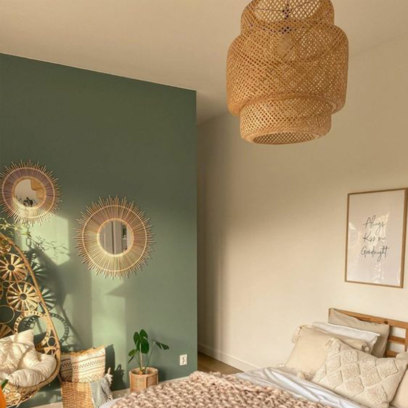 Product image: Bamboo ceiling lamp with cable, , medium-null