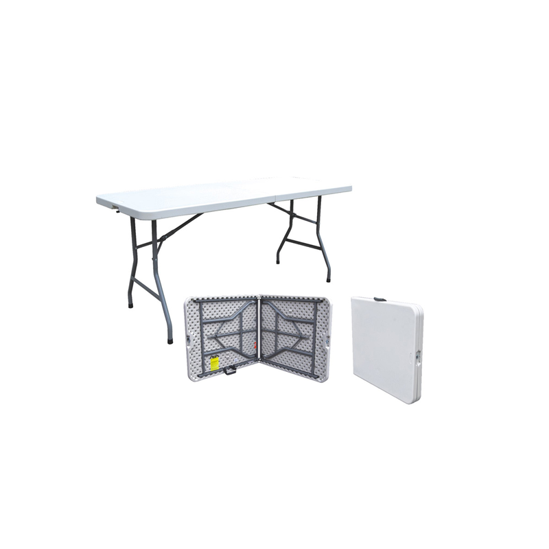 Folding plastic table 180x74cm-null