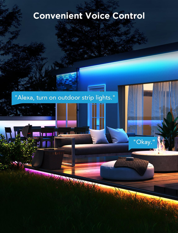 Product image: Govee outdoor led strip smart rgbicww Wi-Fi & bt lights 10m (phantasy), , medium-null