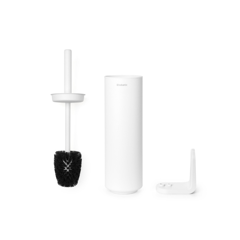 Brabantia mindset toilet brush and holder - mineral fresh white, , medium-null