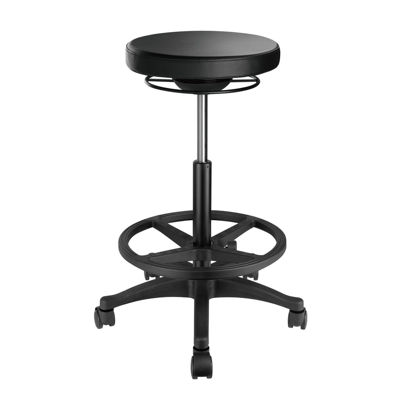 Lumivida office stool ergonomic with height adjustale faux leather upholstered seat ch04-12, , medium-null