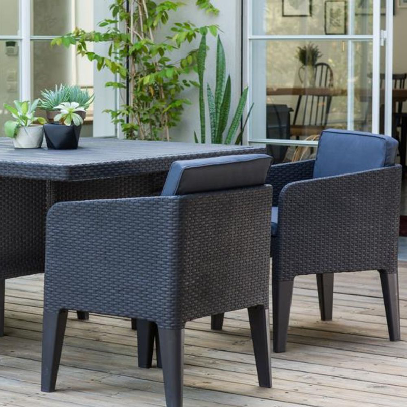 Product image: Columbia πολυτελές τραπεζαρία κήπου 9 τεμαχίων, κομψός σχεδιασμός & εξοικονόμηση χώρου, , medium-null