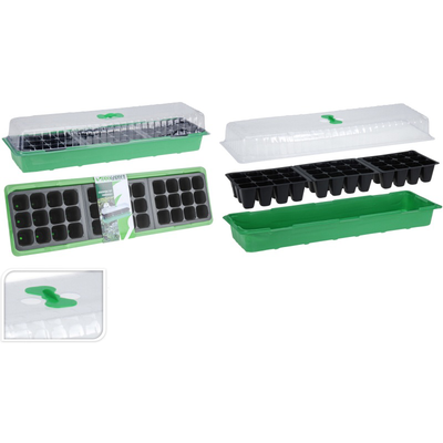 Seeder tray set 24 pots 3pcs, , medium