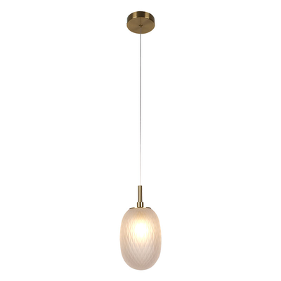 Sunlight 1xg9 (max.5w) pendant light glass white ip20 ø120xh170xh1595mm, , medium