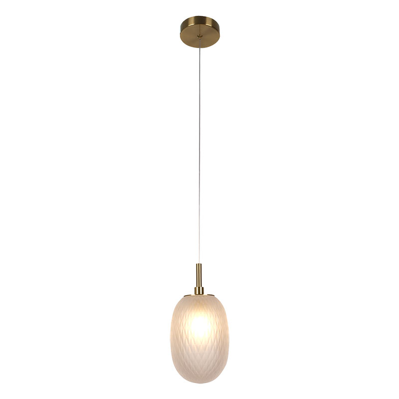 Sunlight 1xg9 (max.5w) pendant light glass white ip20 ø120xh170xh1595mm, , medium-null