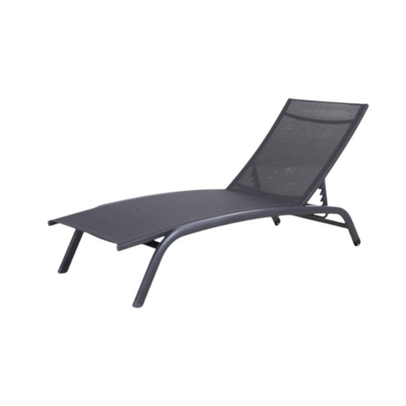 Soutdoor aegean lounge bed - black, , medium-null