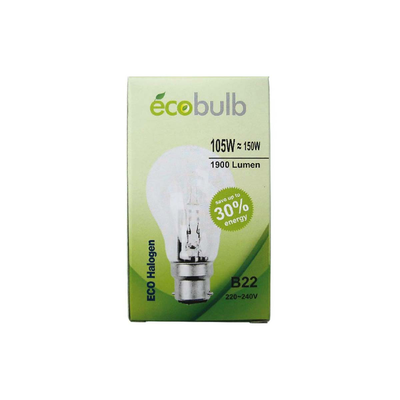 Lamp eco halogen b22 105w=150w 1900lm warm white
