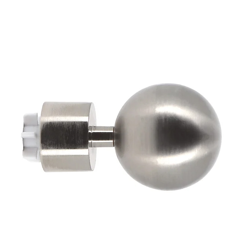 Mobois metallic decorative curtain wood plug round d.28 2pcs black-null