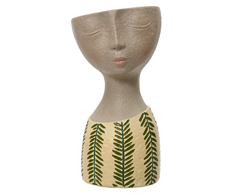 Product image: Planter head green handmade - large-null