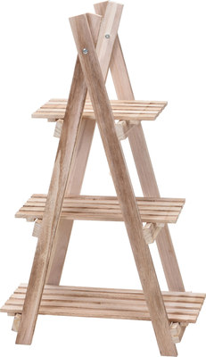 Flower stand wood 3 layers, , medium