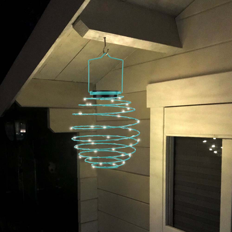 Product image: Ezsolar spiral light 22,5cm 35led blue, , medium-null