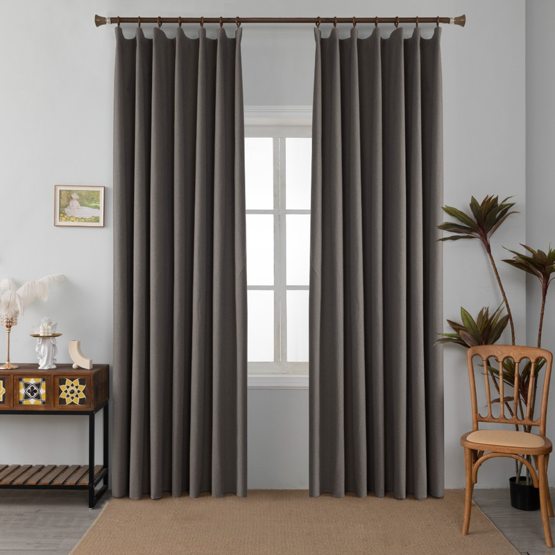 Curtain ready with tressa-270x270cm 100 blackout #6010-null