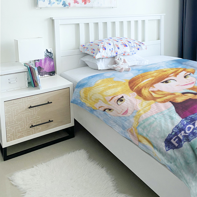 Blanket with childrens show designs #kbl06, Skyblue, medium