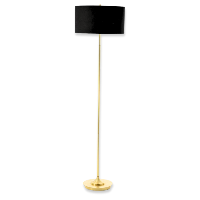 Gold-black metal floor lamp 43x165cm, , medium-null