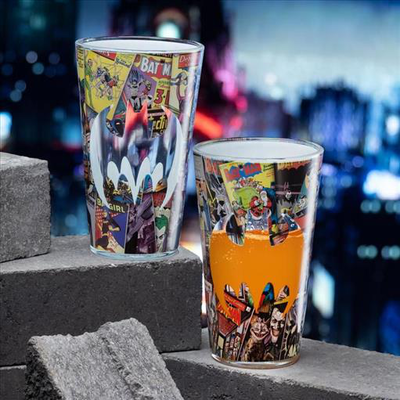 Paladone batman logo glass 400ml, , medium