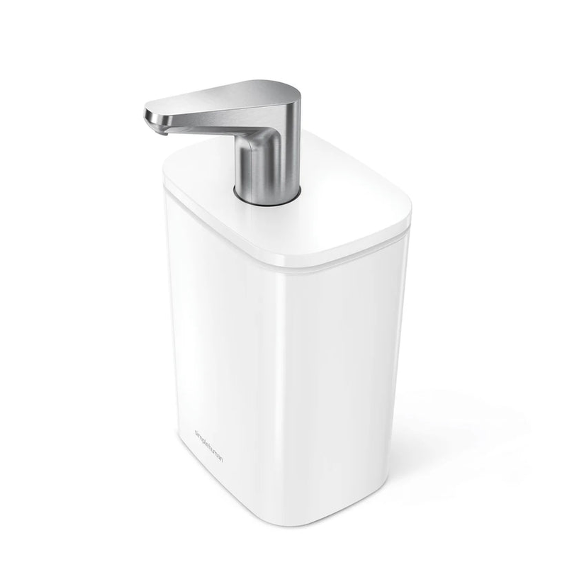 Pulse pump soap dispenser matte white steel 437ml, , medium image number null