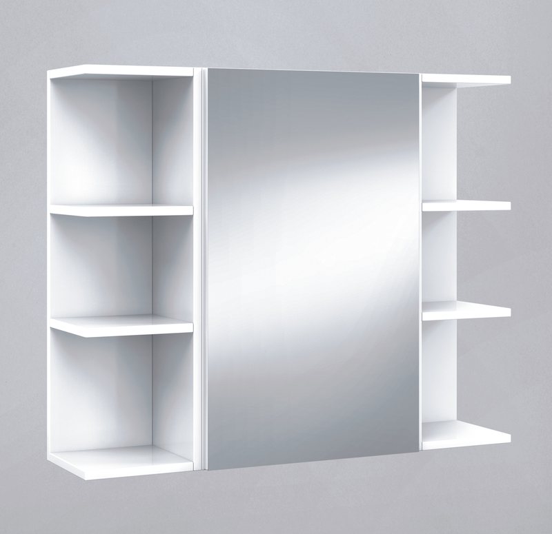 Fores estantes corner shelf 21x20x65cm, melamine, shine white, , medium-null