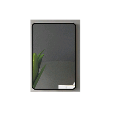 Mirror with black aluminium frame 60x90cm, , medium