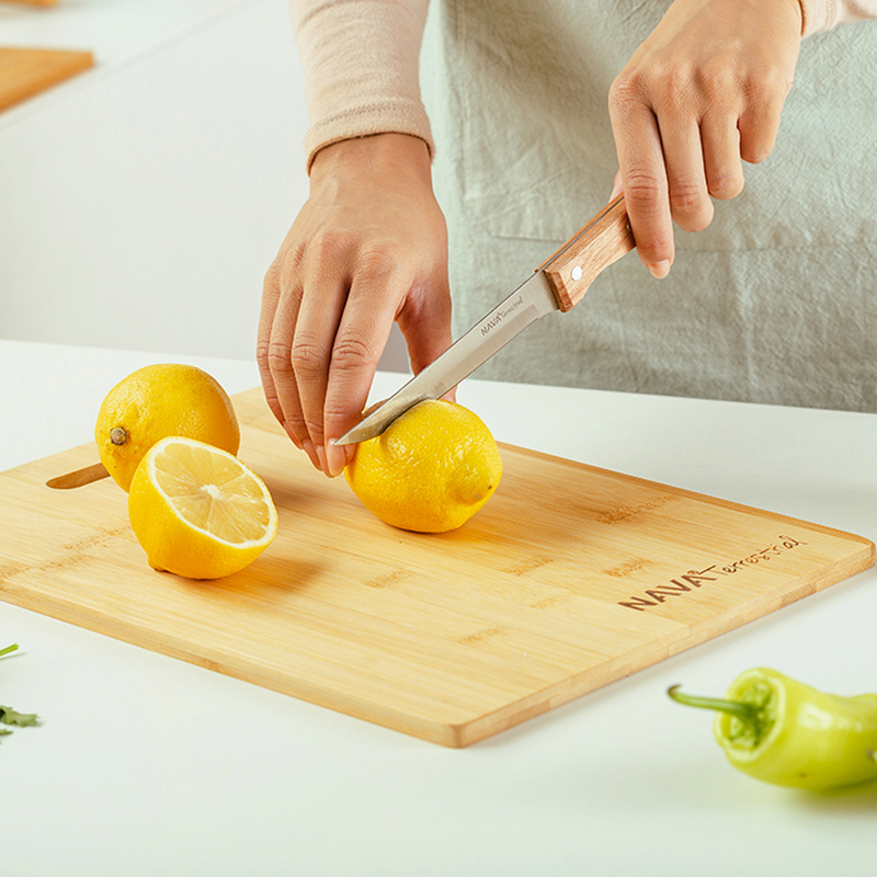 Nava terrestrial bamboo cutting board 35.5cm, , medium-null