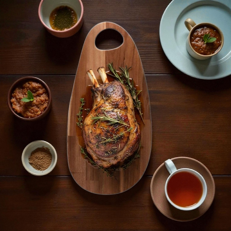 Cutting board acacia 48x24x1.5cm, , medium-null