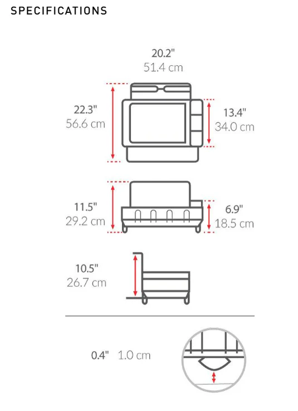 Product image: Steel frame dishrack, , medium-null