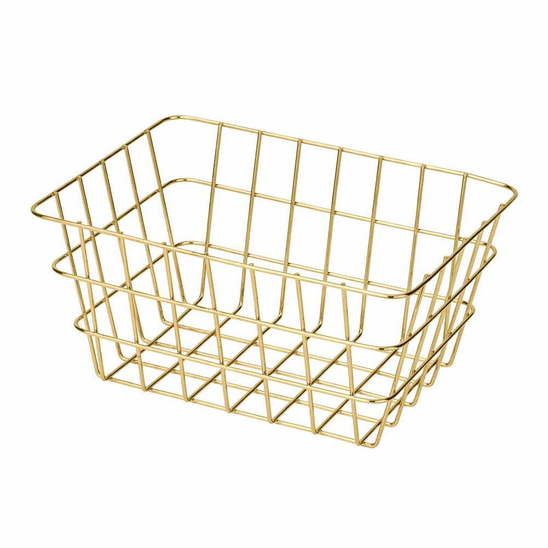 Wenko viana bathroom basket gold, , medium image number null