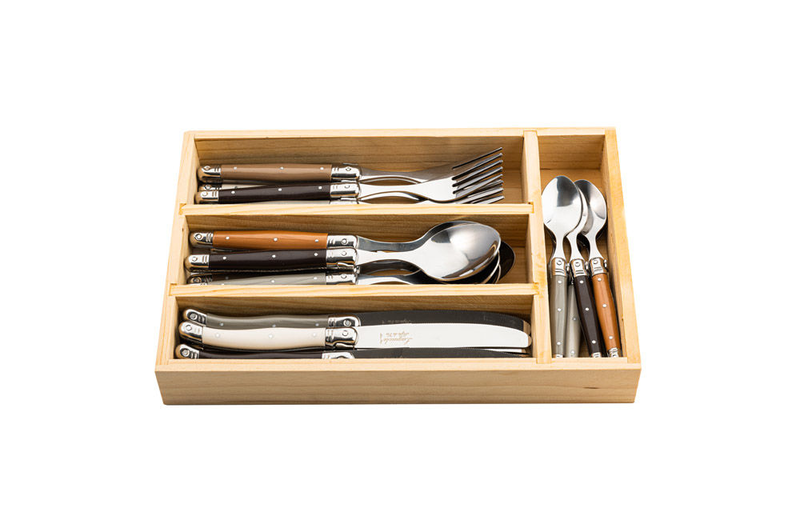 Laguiole premium line 24pcs cutlery set treasure 1.8mm thick blade, , medium image number null