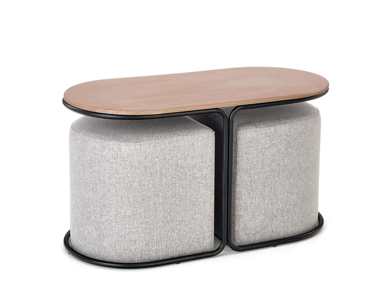 Product image: Pampa coffee table with pouffes-null