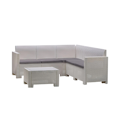 Bica garden lounge corner sofa nebraska white