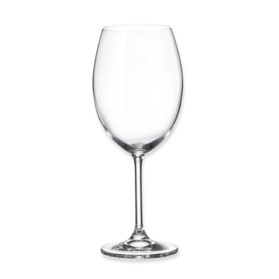 Crystal bohemia colibri wine glass - 580ml - 6pcs set