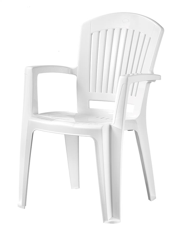 Idea vega outdoor chair 58x61x90cm - white, , medium-null