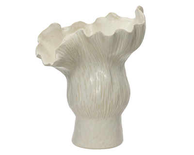 Vase stoneware irregular, , medium