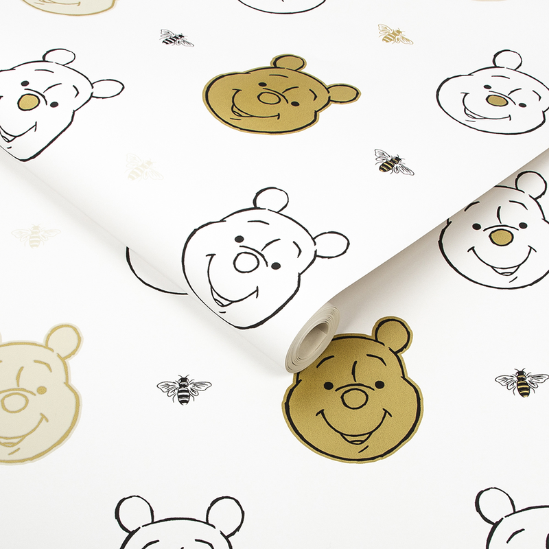 Gold winnie the pooh bee, , medium image number null