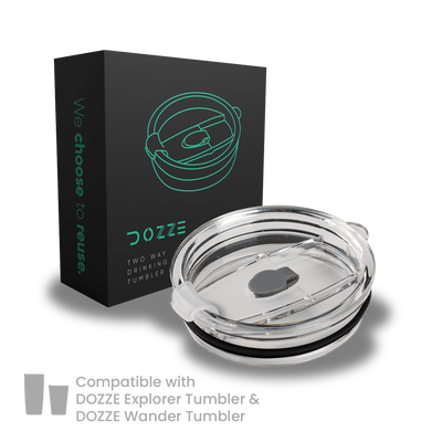 Dozze tumbler transparent colour lid, , medium