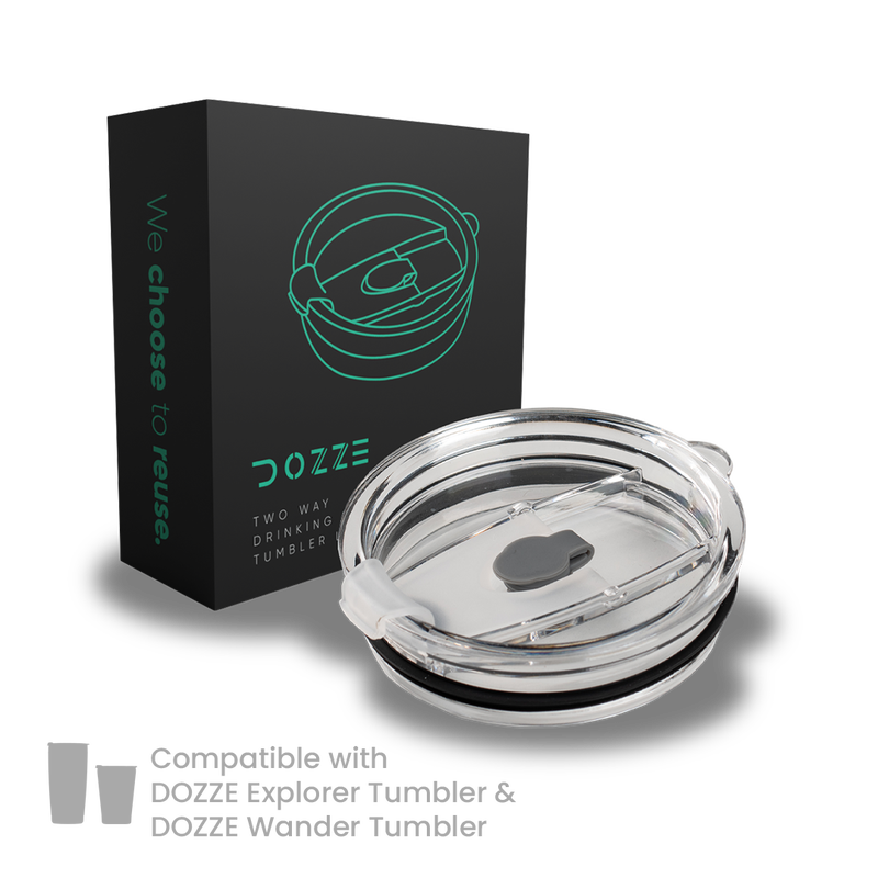 Dozze tumbler transparent colour lid, , medium-null