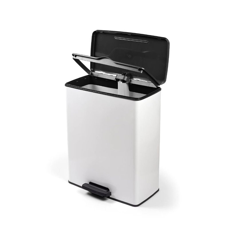 Product image: Curver κάδος απορριμμάτων 65l με πεντάλ, λευκός από πλαστικό, ανθεκτικός & οικολογικός, , medium-null