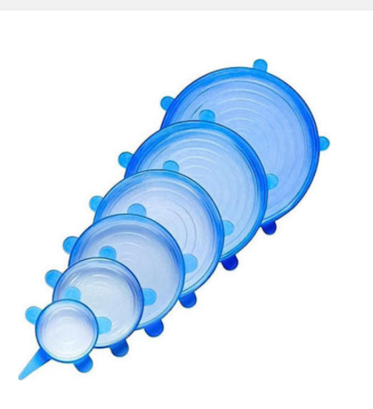 Product image: Επαναχρησιμοποιούμενα καπάκια σιλικόνης 6 pack, , medium-null