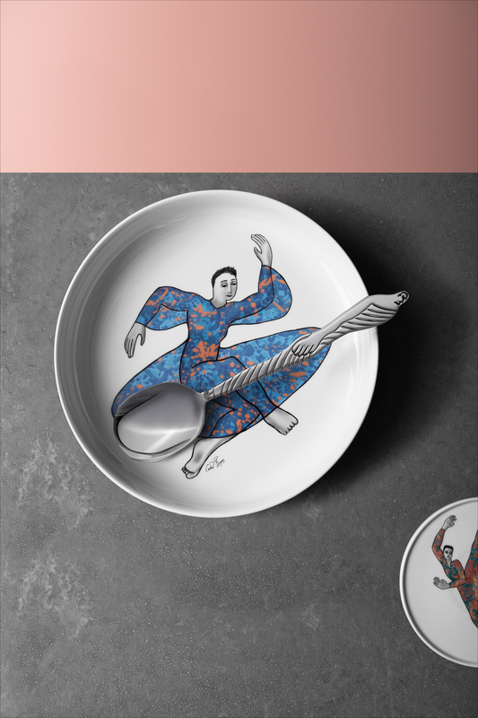 Low bowl 32cm dancer, , medium-null