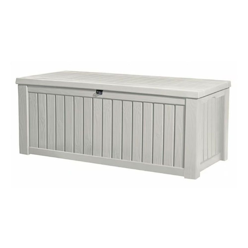 Product image: Pool box 570l κουτί αποθήκευσης πισίνας λευκό που λειτουργεί και ως κάθισμα για 2 ενήλικες, , medium-null
