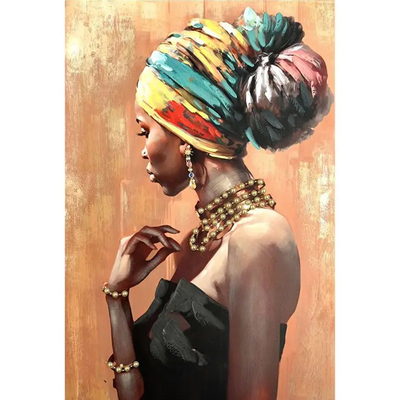 African inart canvas painting 80x3x120cm, , medium
