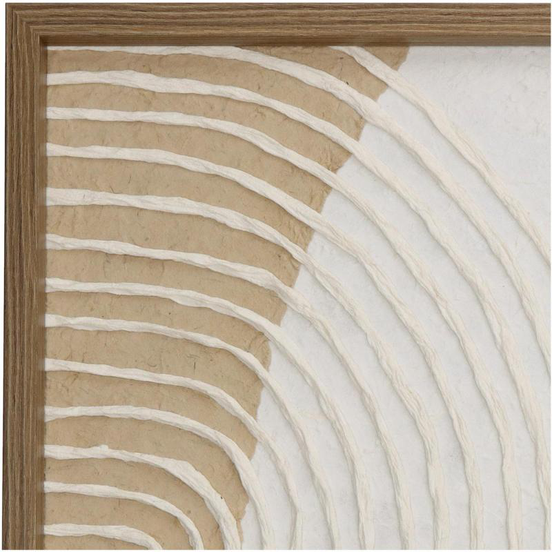 Wall plague paper decor 40x3x50cm - brown, , medium image number null