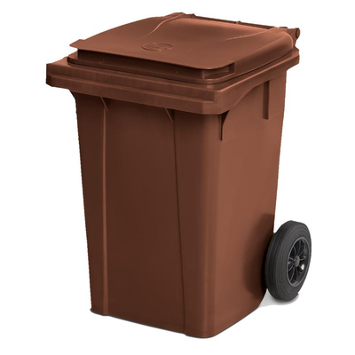 Bidone bin with wheels 60l - brown, , medium