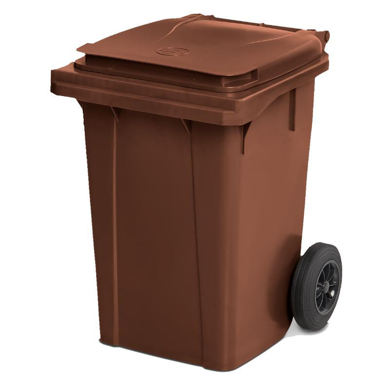 Bidone bin with wheels 60l - brown, , medium-null