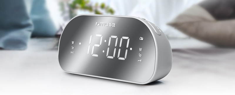 Product image: Muse mirror front m-170 cmr ραδιοξυπνητήρι με προβολή ώρας, , medium-null