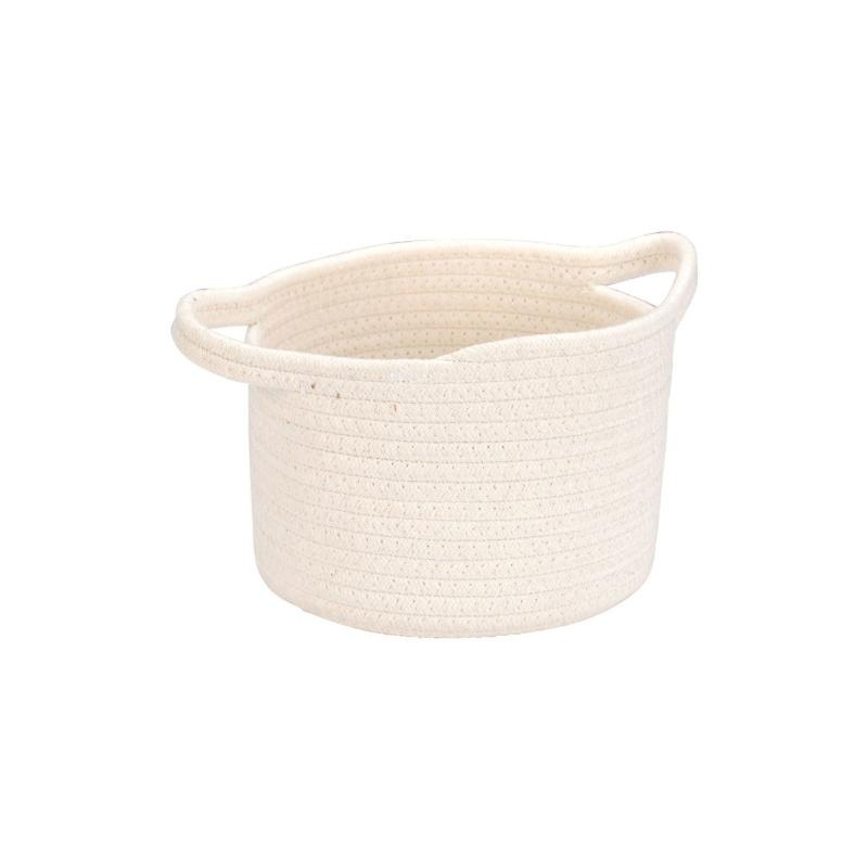 Estia blanca haning basket 18x18x13cm - white, , medium-null